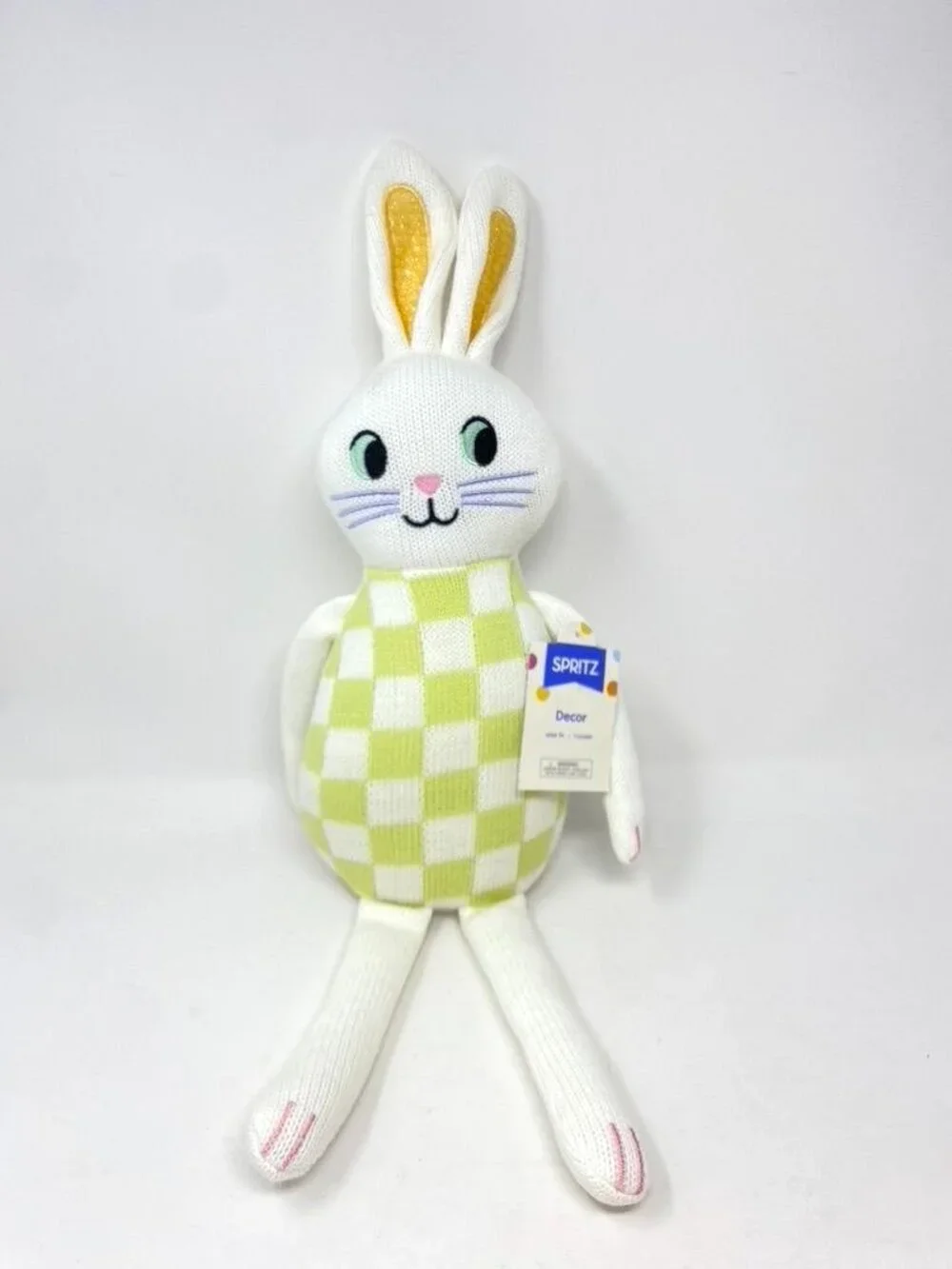 Target Easter Knit Bunny White and Green - Spritz™ Mantel Shelf Decor